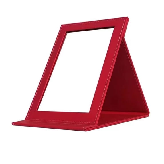 Double SideMirror - Handhel Mirror with Handle - Makeup Mirror 1X/ 2X Magnifying Mirror RoundeShape Hand Mirror - Black