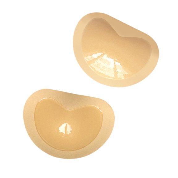 Double Sided Adhesive Breast Pads Reusable Bra Inserts For Push Up Effect Invisible Coverage In Black And Skin Tone
