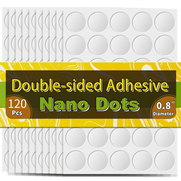 Double Sided Adhesive Dots,  0.8"Clear Removable Sticky Adhesive Mounting Putty, Waterproof No Trace Dots Adhesive Putty for Poster Picture Festival Decoration Museum
