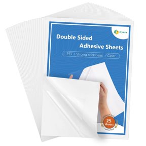 Double Sided Adhesive Sheets for Arts Craft Scrapbooking Photo Albums Home Decorative 25Pcs, 8.3 x 11.7 Inch | Ideal for Arts, Scrapbooking, Photo Albums, Handmade Crafts and Home Decoration Projects