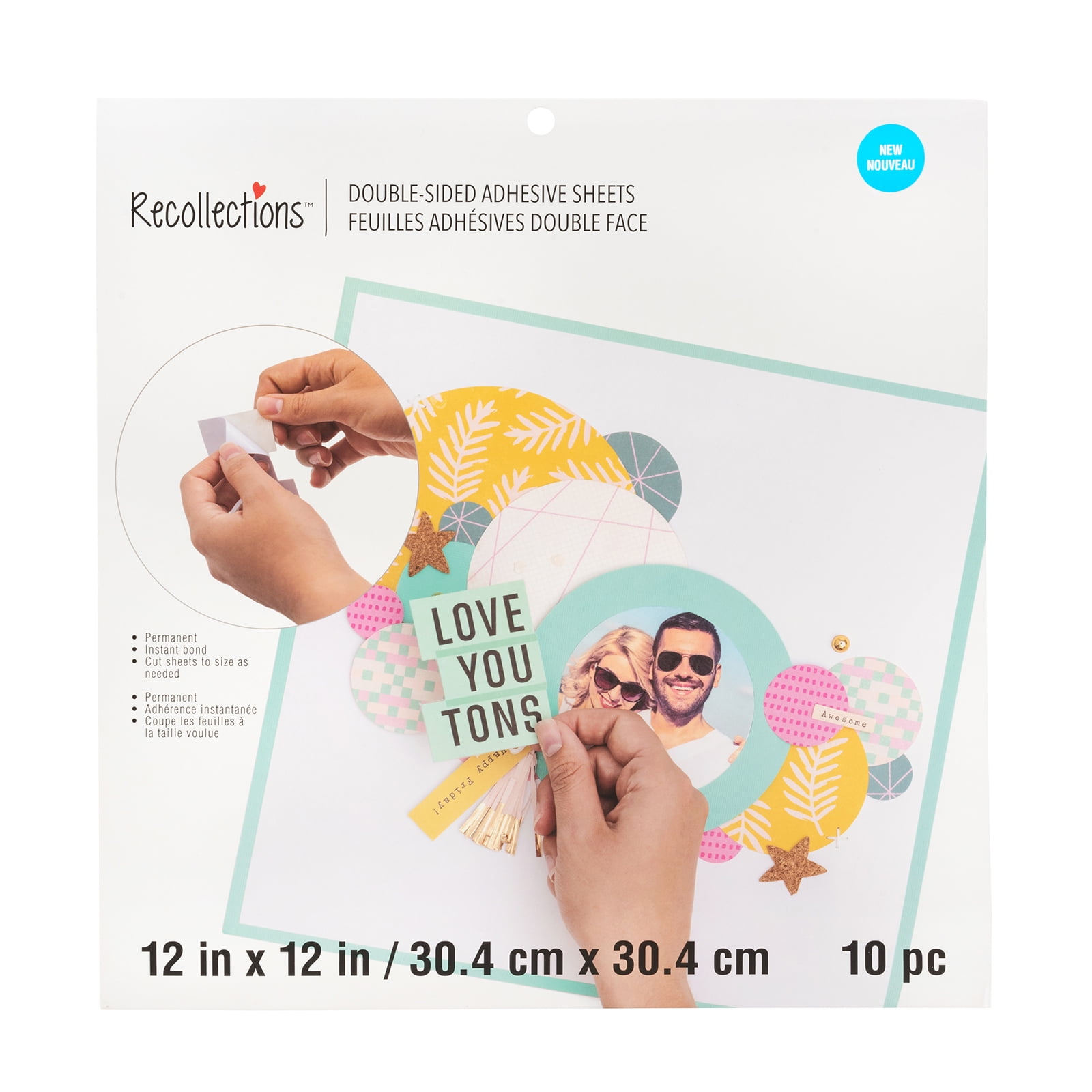 Double-Sided Adhesive Sheets by Recollections - 12" x 12"