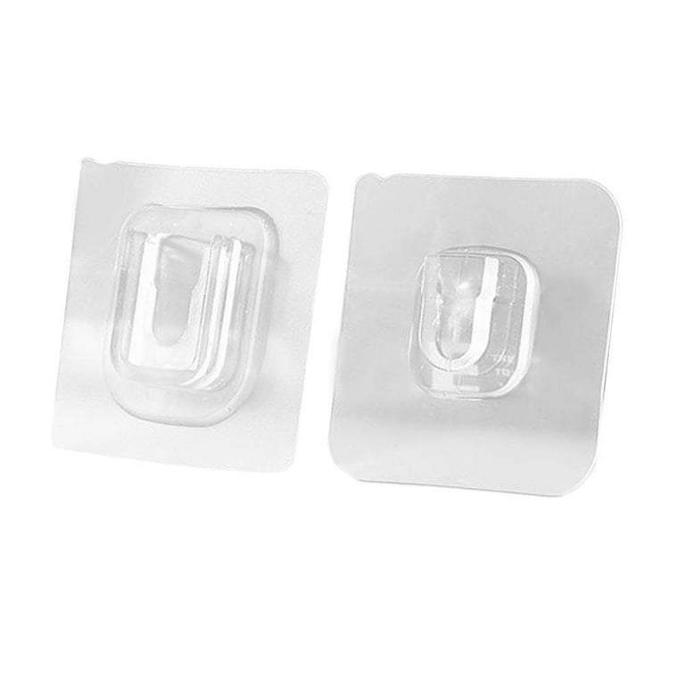 Double-Sided Adhesive Wall Hooks, Strong Hanger Transparent