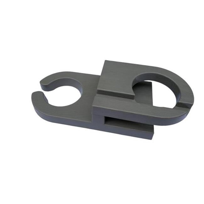 Double Sided Adirondack Chair Wine & Cup Holder, Dark Grey