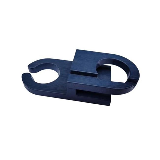 Double Sided Adirondack Chair Wine & Cup Holder, Navy Blue
