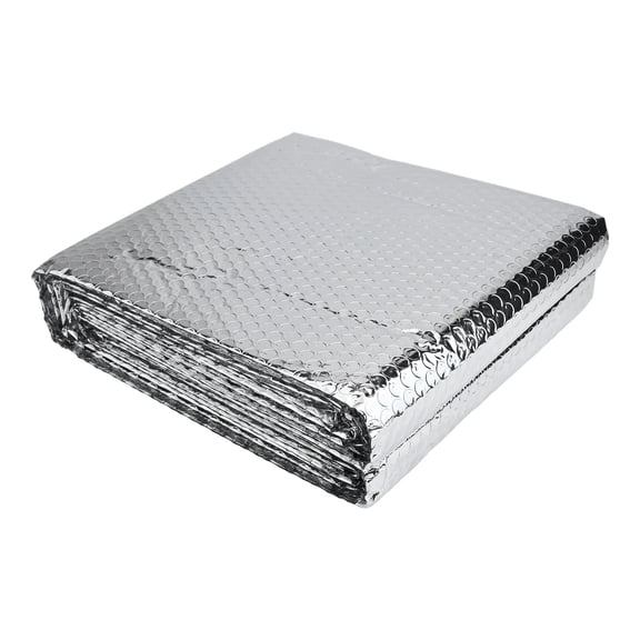 Double Sided Aluminum Foil Bubble Insulation Roll, 196.85 x 23.62 Inch Reflective Thermal Barrier, Heat Insulation Film for Windows Walls Attic Roof RV Garage Energy Saving Insulation Sheet
