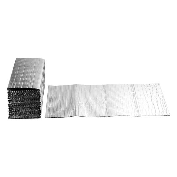 Double Reflective Insulation Sheet, 16PCS Double-Sided Aluminum Foil Radiant Barrier, 6mm 24 in x 4 ft, Dual-Layer Air Bubble Heat Reflective Shield, Thermal Insulation Rolls