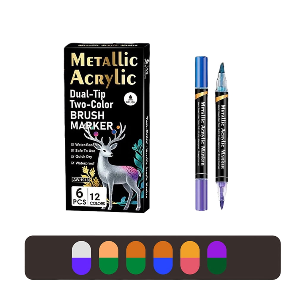 Double Sided Art Pens With Soft Brush Tips Watercolor Markers Pens For ...