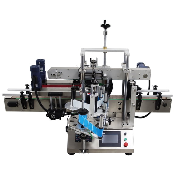 Double Sided Automatic Labeling Machine Bottle Label Applicator 110V for 0.79-4.72in Dia Bottle