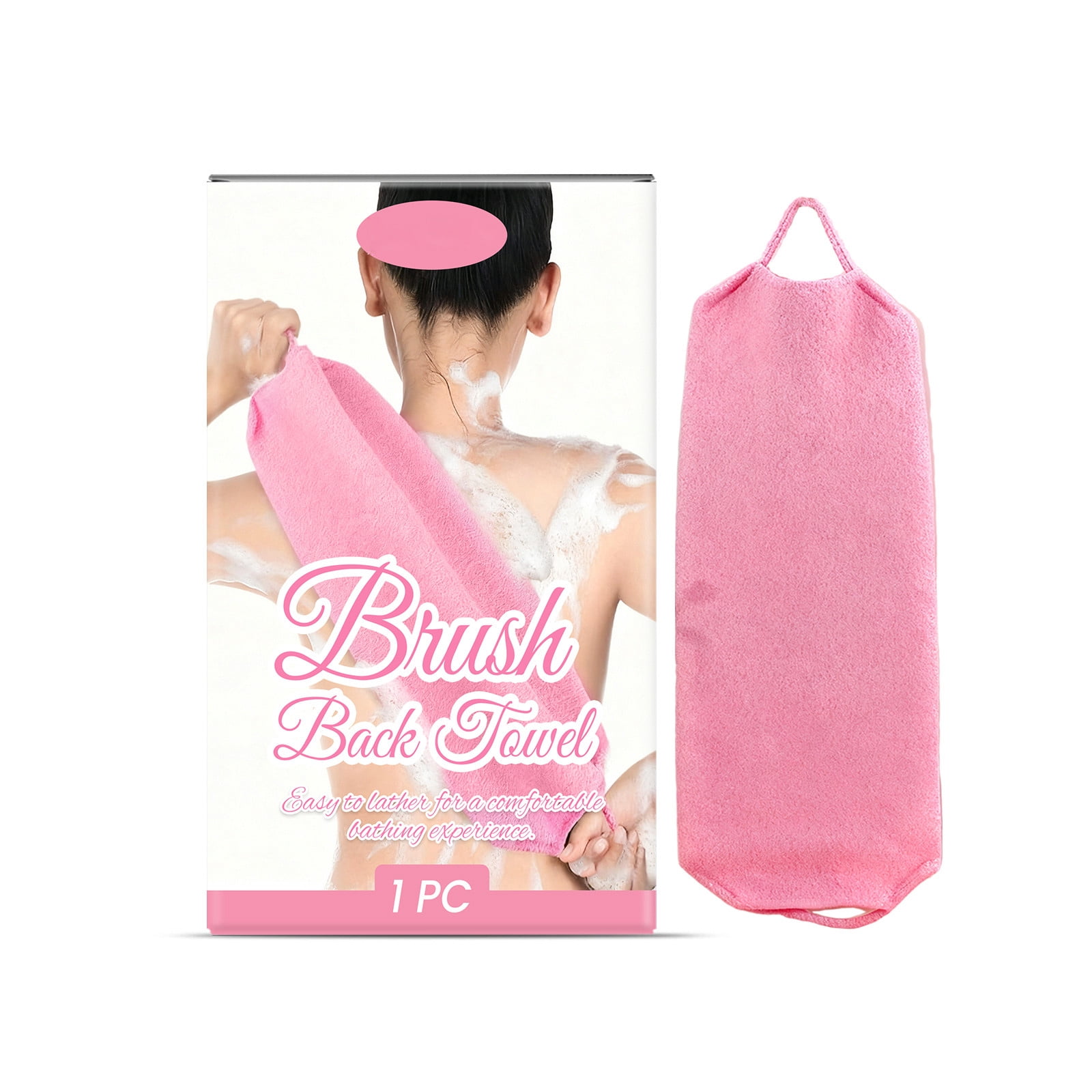 Double-Sided Back Exfoliator Body Scrub Towel, Exfoliating Back ...