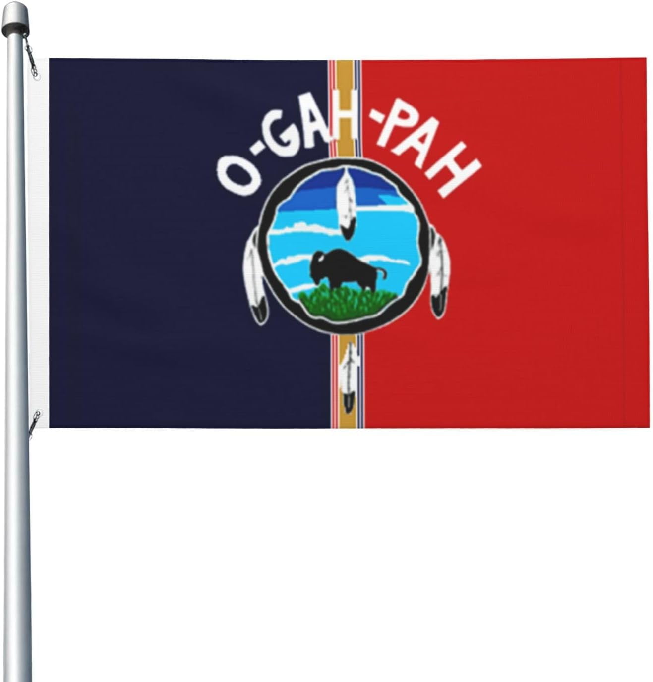 Double Sided Bandera Quapaw Flag 3x5 FT Outdoor Flags Banners Durable ...