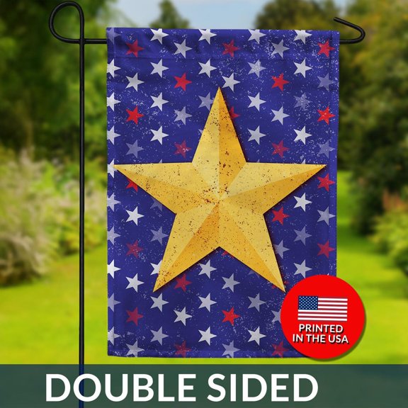 Double Sided Barn Star Flag Patriotic Decor