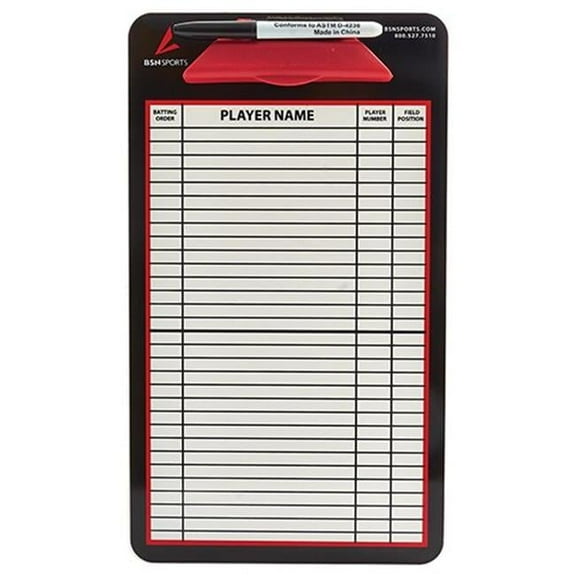 Double Sided Baseball Coachs Board