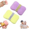 thumbnail image 1 of Double-Sided Bath Foaming Bag, 2Pcs Dual-Sided Exfoliating Mesh Pouch with Handle, 2-in-1 Shower Sponge Glove for Bar Soap Including Coarse Pores & Fine Pores, Color 2, 1 of 7