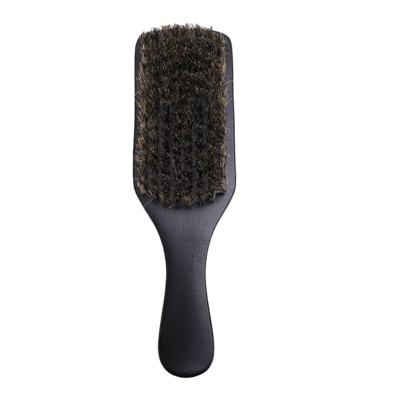 Double Sided Beard Brush, Ergonomic Wooden Handle for Daily Grooming, 7.5 Inches