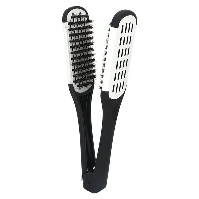 Double Sided Beard Straightening Clamp Brush Professional Beard Hair