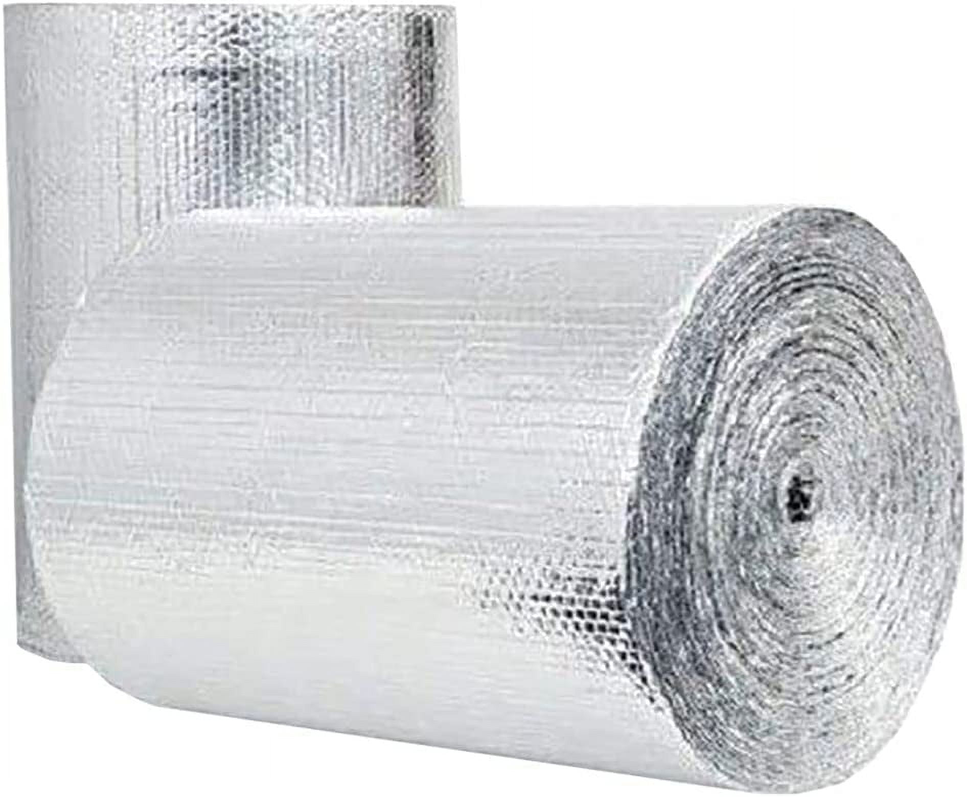 Double Sided Bubble Reflective Insulation Rolls (3ft x 100 Ft) Aluminum