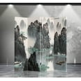 thumbnail image 1 of Double Sided Canvas Screen Room Divider - Mountain & River, 1 of 1