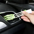 thumbnail image 1 of Double-Sided Car Vent Cleaning Brush with Microfiber and Soft Bristles, Retractable Detailer Tool for AC Vents Dashboard Crevices Interior Auto Maintenance, 1 of 6