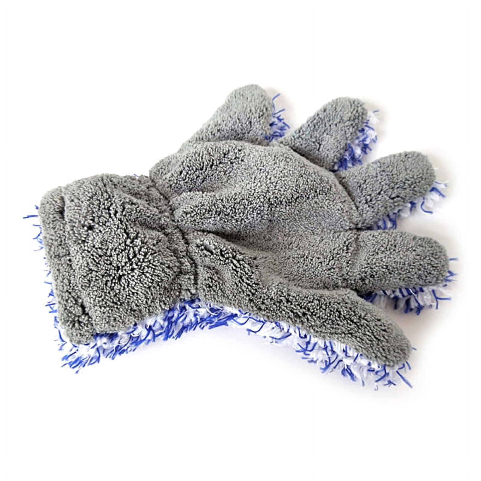 Double Sided Car Washing Mitts Dusting Microfiber Gloves Cleaning Rag