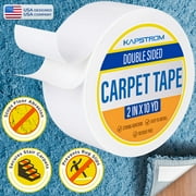 Double-Sided Carpet Tape (2" Wide, 30' Long), Heavy Duty Adhesive Multipurpose Rug Tape by KapStrom