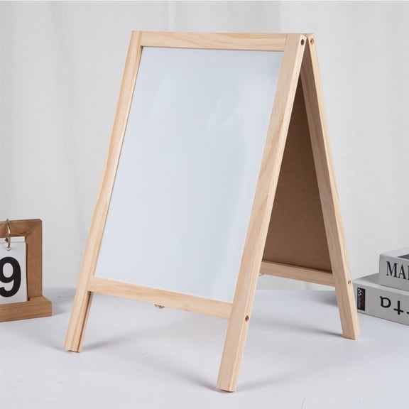 Double Sided Chalk Board Sign, Sidewalk Sign, Sandwich Chalkboards, Rustic Freestanding A-Frame Wedding Decoration, Non-Porous Message, Chalkboard Easel, Store Display Sign Blackboard