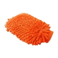 thumbnail image 1 of Double-Sided Chenille Car Wash Mitt, Large Waterproof Microfiber Cleaning Glove for Vehicle Detailing and Household Dusting, Scratch-Free Design Saffron, 1 of 5