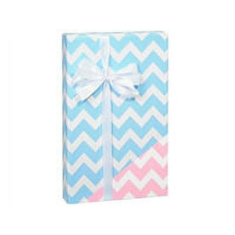 Pink and white chevron wrapping paper deals