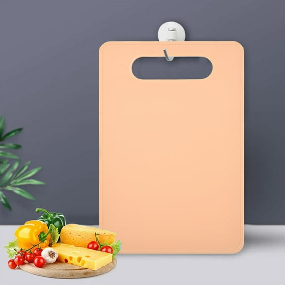 Double-Sided Chopping Board - Kitchen Cutting Board with Built-in Knife Sharpener | Fast Defrosting Aluminum Alloy(Beige)