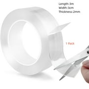 Double Sided Clear Mounting Tape 1.2" Wide, 9.8' Long Acrylic Gel Tape for Temps 0-100, Heavy Duty Multipurpose by KapStrom