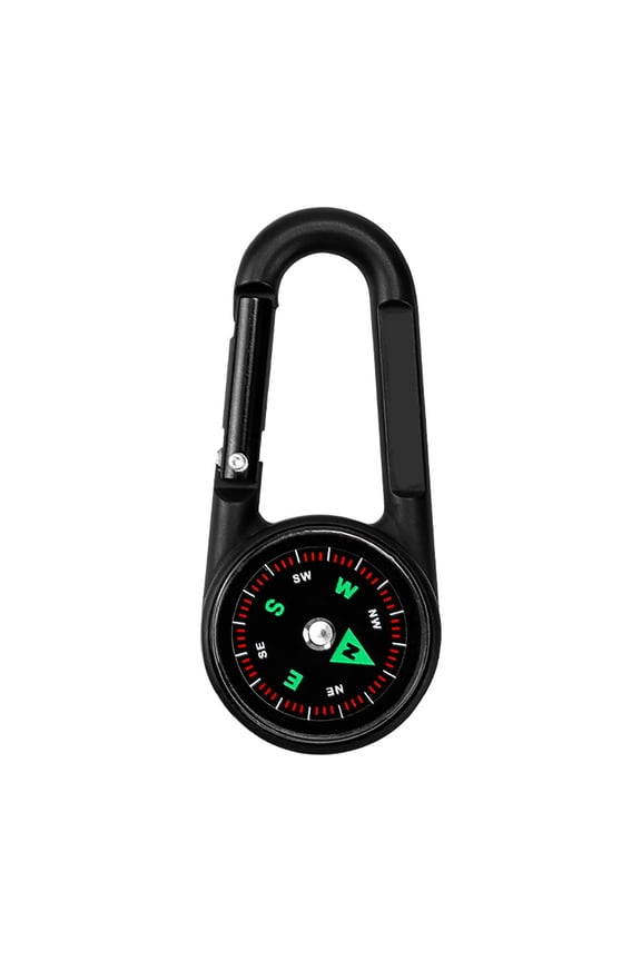 Double Sided Compasses Thermometers Light Weight Camping Keychain Outdoor Navigation Tool Backpack Buckle Enduring