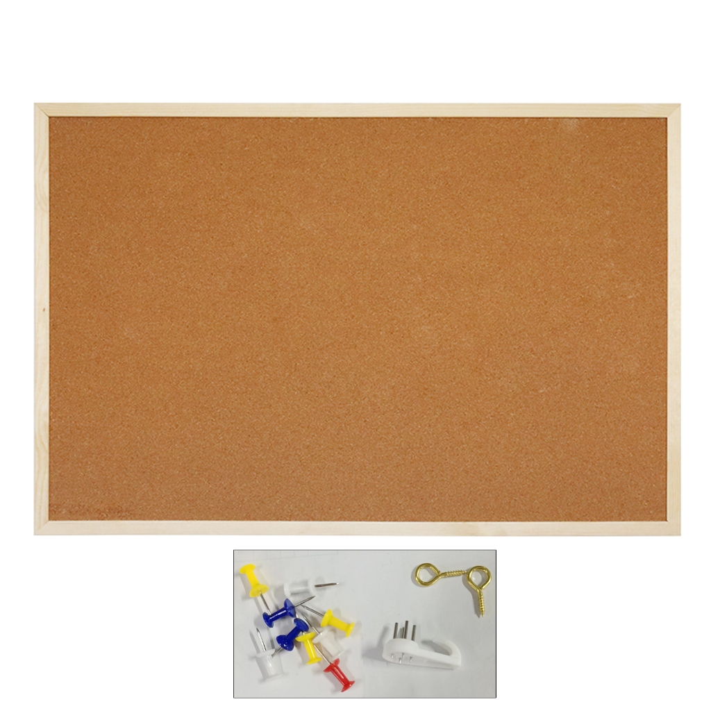 DoubleSided Cork Board Quartet Cork Finish Corkboard Bulletin Board