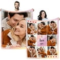 thumbnail image 1 of Double Sided Custom Blanket with Photo Text Personalized Throw Blankets Customized Picture Blanket for Kid Adult Friends Mom Dad Personalized Gift Flannel Blanket for Birthday Halloween Christmas, 1 of 6