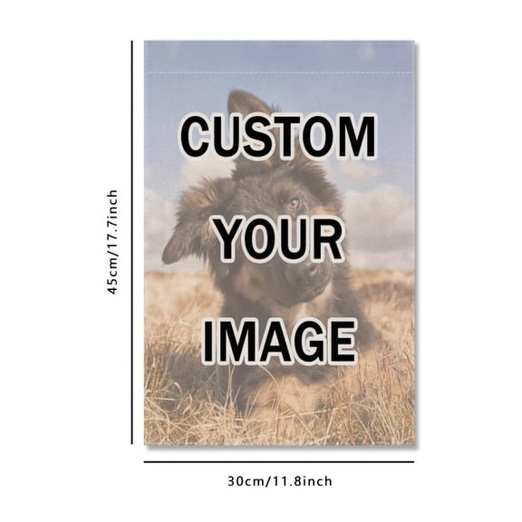 Double-Sided Custom Garden Flag, Custom Double-Sided Pattern Garden Flag, Garden Flag for Lawn, Garden, Patio, Suitable for Outdoor and Indoor House Porch Decoration, Holiday Party