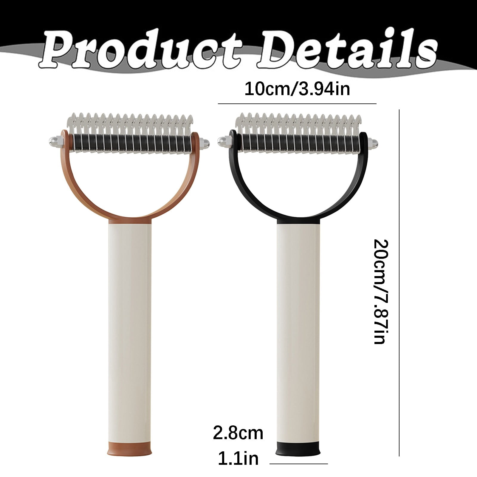 Double Sided Dematting Comb for Cats & Dogs, Ongmies Undercoat Rake ...
