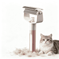 thumbnail image 1 of 2‑in‑1 Pet Dematting Comb with Spray Bottle, Stainless Steel Dog Cat Deshedding Grooming Brush for Long Hair Knot Removal, 1 of 5