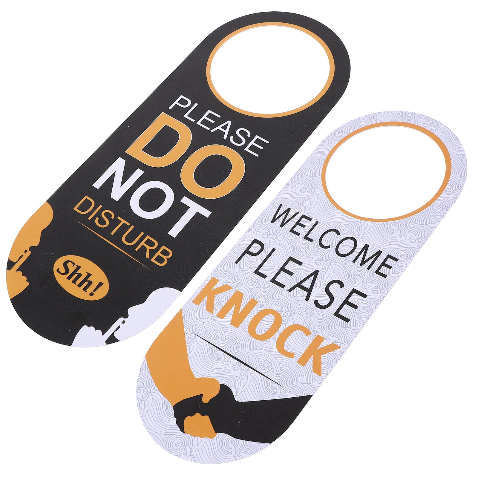 Double Sided Do Not Disturb Sign Board Hotel Doorknob Hanger Hanging ...