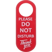 CCOCC Double Sided Do Not Disturb Door Sign, Durable Leather Hotel Doorknob Hanger, Privacy Hanging Board for Home, Office, and Hotel Room