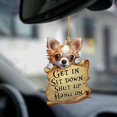 thumbnail image 1 of Double-Sided Dog Hanging Pendant Car Interior Decoration Key Backpack Accessories Birthday Gift, 1 of 6