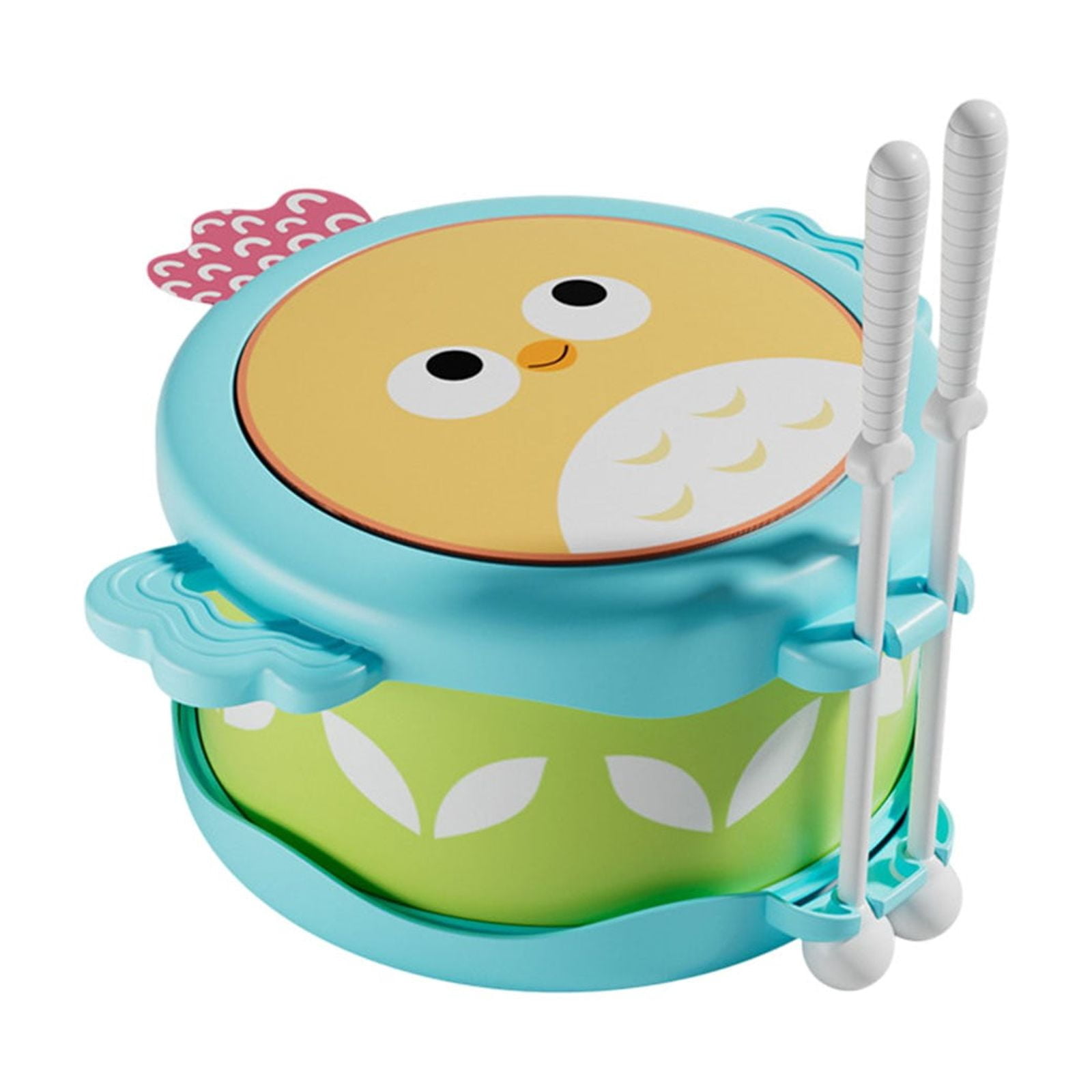 Double Sided Drum Toy for Toddlers, Blue Hand Patting Percussion Drum ...