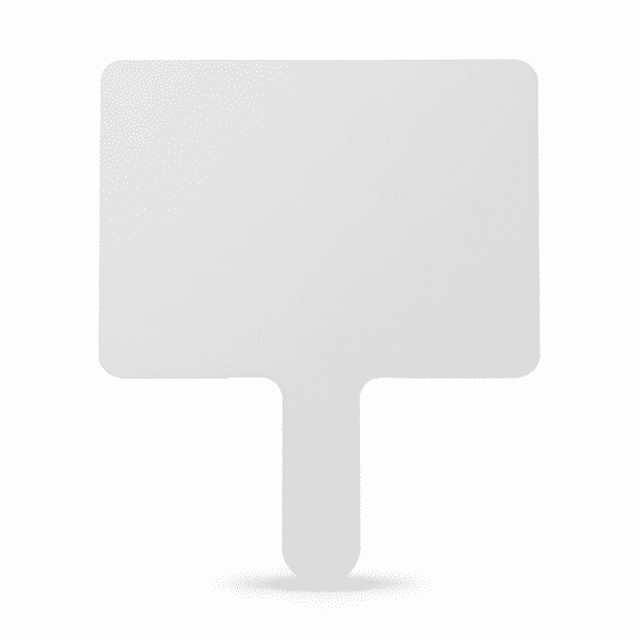 Double-Sided Dry Erase Answer Paddle Handheld Whiteboard for Classroom Interactive Learning