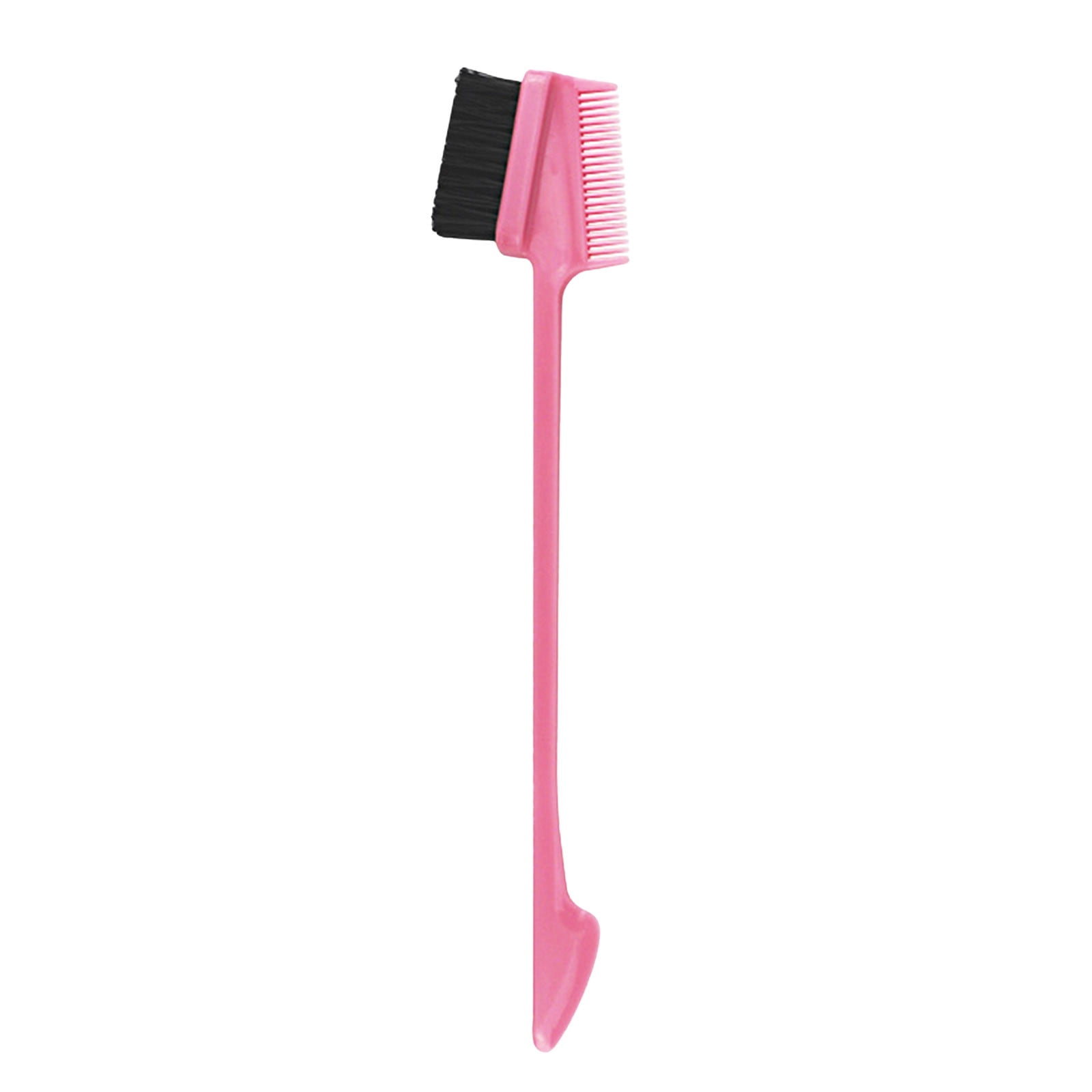 Double-Sided Edge Control Brush - Handle, Boar Bristles & Multipurpose - Styling Tool for Hair Edges/Bangs