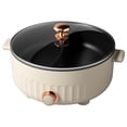 thumbnail image 1 of Double-Sided Electric Hot Pot & Multi-Function Rice Cooker - 3-Speed Heat, Non-Stick Coating with Divider & Tempered Glass Lid, Easy to Clean Cookware for Home Kitchen, 1 of 7