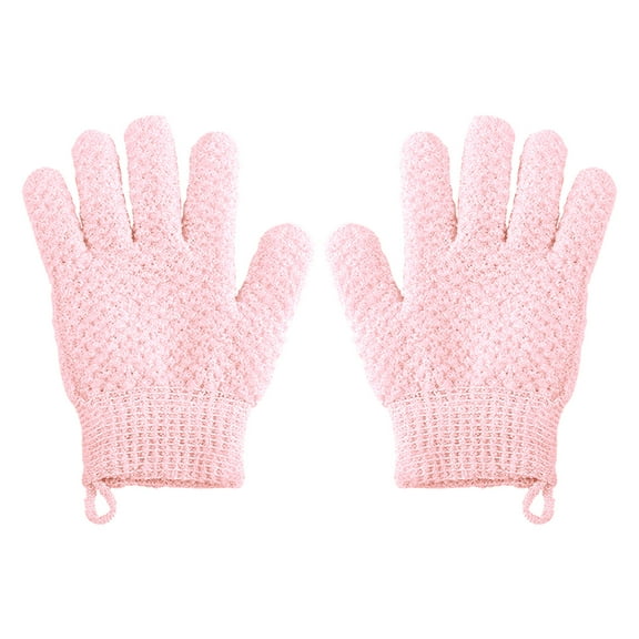 Double Sided Exfoliating Gloves - Nylon Material, for Shower, Spa, Massage, Skin Scrubbing, Reusable
