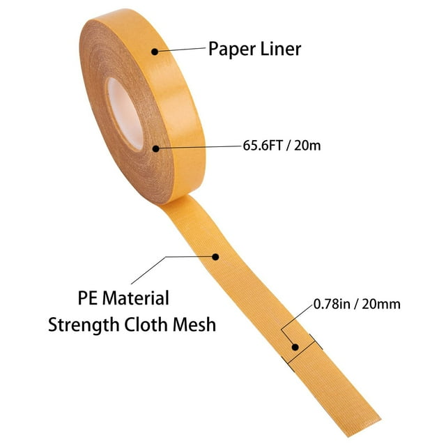 Double Sided Fabric Tape Heavy Duty Durable Duct Cloth Tape Easy To