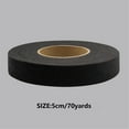 thumbnail image 1 of Double-Sided Fabric Tape Roll for Crafts and Clothing Repair, Strong Adhesive for Hem Fixing and Photo Mounting, 5CM Wide 70 Yards Long in Black, 1 of 2