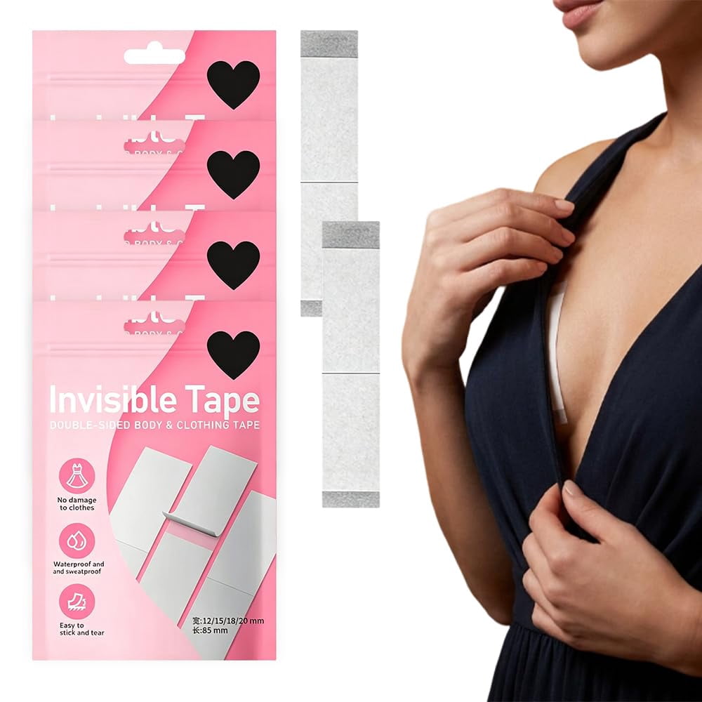 Double Sided Fashion Tape, Boob Tape for Strapless and Low Cut Tops, 36  Strips - Walmart.com