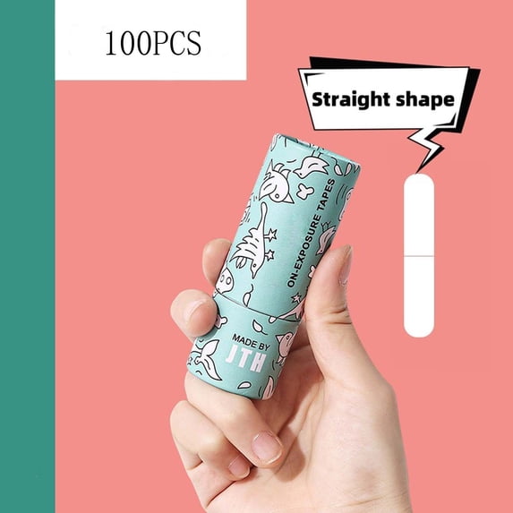 Double Sided Fashion Tape Transparent PET Adhesive | 100pcs Non-Slip Garment Patch | Strong Hold Invisible Body Tape for Necklines, Collars, Shirts, Shoulder Straps, Skirts | 9.6x3.5cm