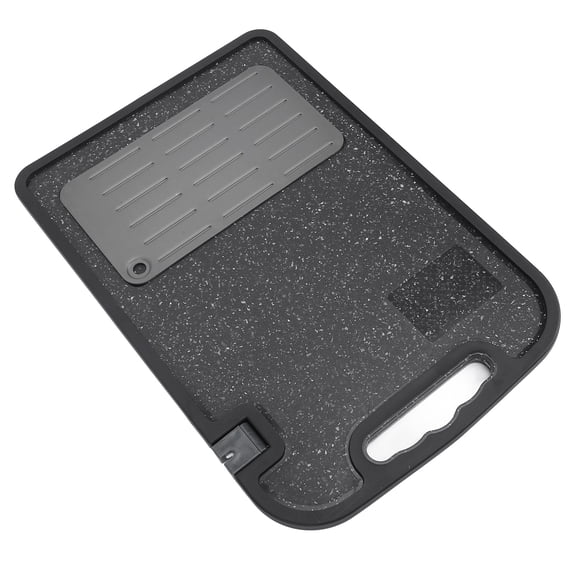 Double Sided Fast Defrosting Tray and Large Cutting Board for Thawing Frozen Meat, Non Slip Food Grade Multipurpose Kitchen Chopping Block L, 19.7 x 13.0 Inches / 50.0 x 33.0 cm