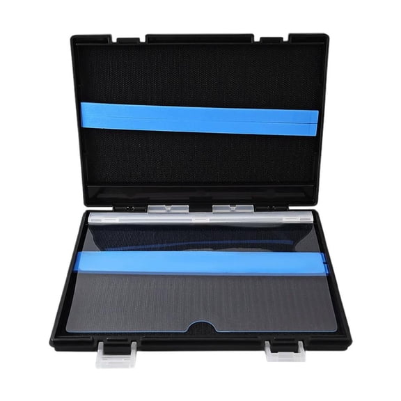 Double-Sided Fishing Tackle Storage Box - PP Plastic Lure & Fly Organizer, 7.87x5.91x0.79 Inch
