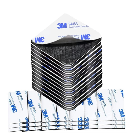 Double Sided Foam Tape,130 Pcs Heavy Duty Sticky Adhesive Tape Square Double Sided Mounting Tape Include Strip for Sound Proofing Panels Pads Picture Crafts, Photos, Walls, Home Decoration